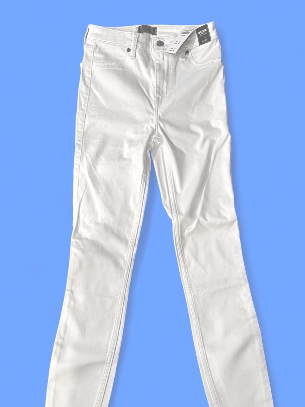 Abercrombie & Fitch White Women's Jeggings - Slim Fit